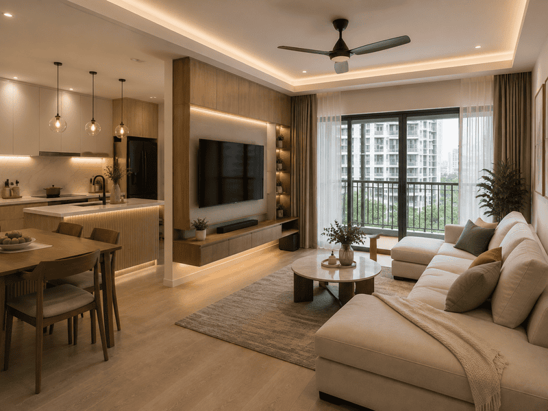 HDB renovation project Singapore by XFR HOME